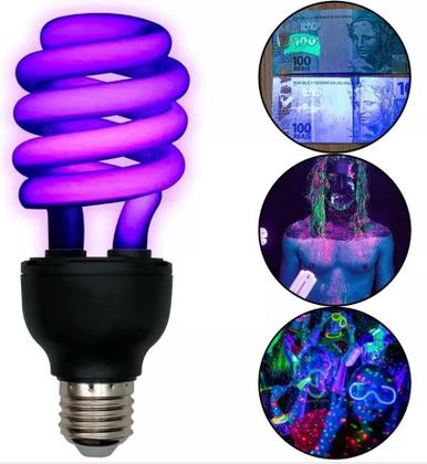 Imagem de Lampada Luz Negra Efeito Neon 35w 110v Luatek 110V LP-001