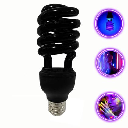 Imagem de Lâmpada Luz Negra Neon Uv Ultra-violeta 110v Super Decoração Casa, Quarto, Festas, Balada TB0472