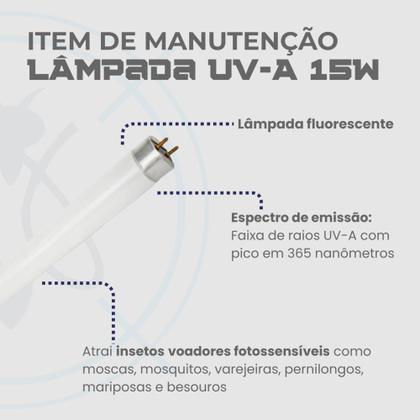 Imagem de Lâmpada Luz Negra UV-A 15W para Pega Mosca