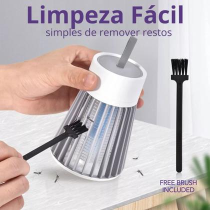 Imagem de Lâmpada Mata Mosquito Led Uv Eletrônico Pernilongo Insetos Repelente Portátil