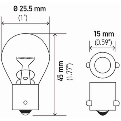 Imagem de Lampada Miniatura S8 12v 27w Ba15s