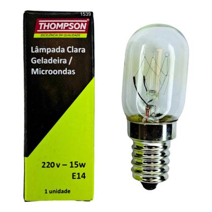 Imagem de Lampada Para Geladeira/Fogao/Lustre Thompson 15Wx220V. Clara E-14 - Kit C/10 Peças