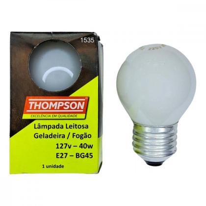 Imagem de Lampada Para Geladeira/Fogao/Lustre Thompson 40Wx127V. Leitosa ./ Kit Com 10 Peças