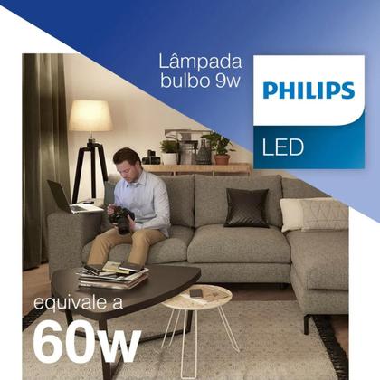 Imagem de Lâmpada philco led bulbo a60 9w 3000k 806lm bivolt