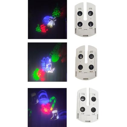 Imagem de Lampada Projetor Natal Natalino LED E27 Papai Noel Flocos de Neve Arvore de Natal Decoraçao Casa Fachada Predio Festa