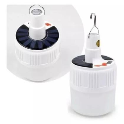 Imagem de Lâmpada Recarregável Energia Solar Led Com Lanterna