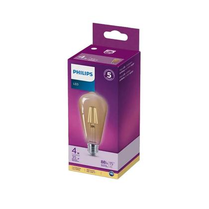Imagem de Lampada Retrô Filamento Led 4W St64 400Lm Luz 2500K Philips