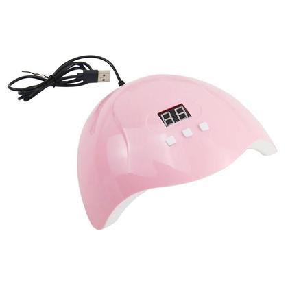 Imagem de Lâmpada Secadora De Gel Para Unhas Rápida Com 18 LEDs, Sensor Automático, 3 Temporizadores, Visor
