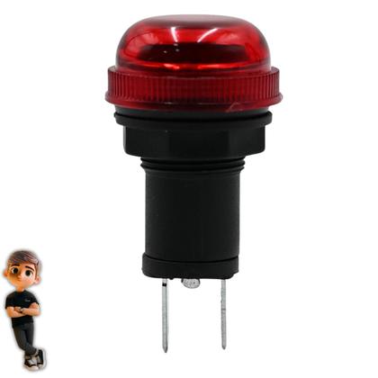 Imagem de Lâmpada Sinalização Piloto Painel Universal Vermelho