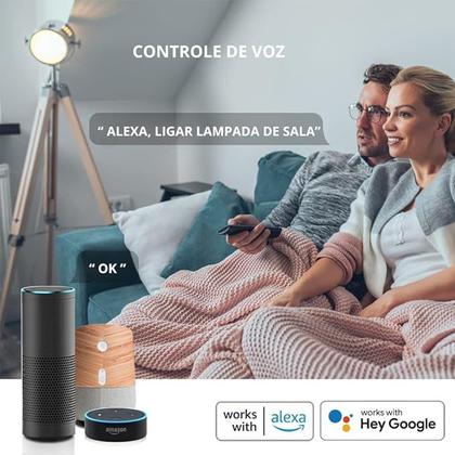 Imagem de Lampada Smart Bulbo Led Wi-fi Inteligente 9w Rgb E27 Alexa Google