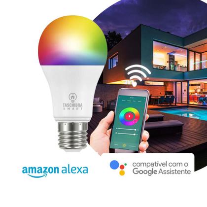 Imagem de Lâmpada Smart Inteligente Alexa Google Wi-Fi LED 10W RGB -Taschibra