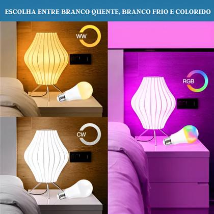 Imagem de Lâmpada Smart LED Wi-Fi RGB 15W E27 Automação por Voz