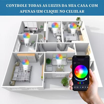 Imagem de Lâmpada Smart LED Wi-Fi RGB 15W E27 Automação por Voz