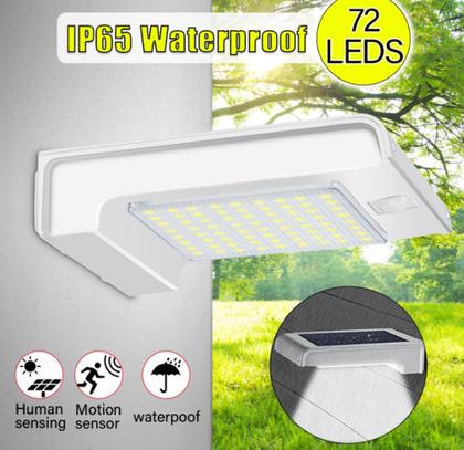 Imagem de Lampada Solar 72 Leds Sensor De Presença e Movimento