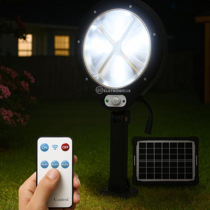 Imagem de Lâmpada Solar Inteligente 200W com Sensor de Movimento e Controle Remoto LKY0044