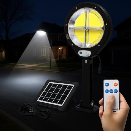 Imagem de Lâmpada Solar Inteligente 200W com Sensor de Movimento e Controle Remoto LKY0044