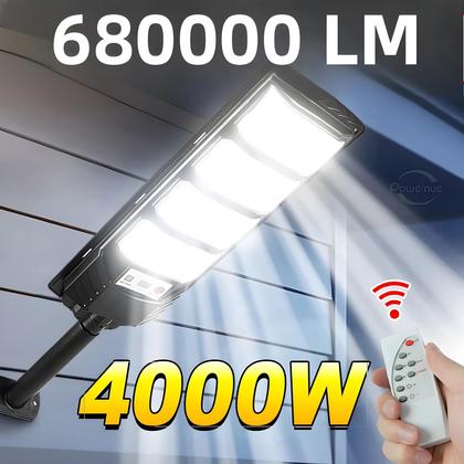 Imagem de Lâmpada Solar LED de Alta Potência (680000LM) com Sensor de Movimento - Ideal para Parede e Rua