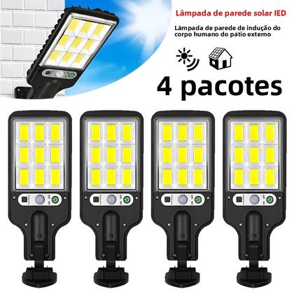 Imagem de Lâmpada Solar LED De Parede Externa Com 3 Modos E Sensor De Presença Para Iluminação De Pátio,