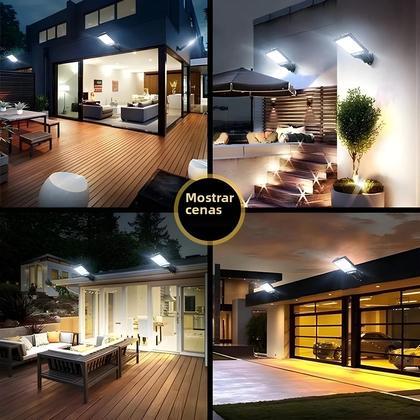 Imagem de Lâmpada Solar LED De Parede Externa Com 3 Modos E Sensor De Presença Para Iluminação De Pátio,