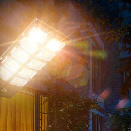 Imagem de Lâmpada Solar Super Brilhante 6500K À Prova d'Água Com Sensor De Movimento E Controle Remoto Para