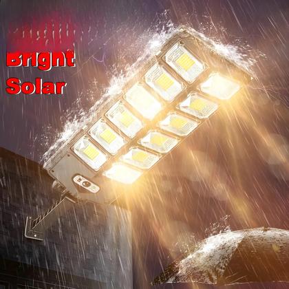Imagem de Lâmpada Solar Super Brilhante 6500K À Prova d'Água Com Sensor De Movimento E Controle Remoto Para