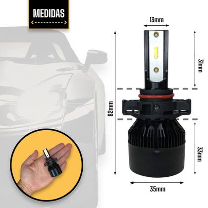 Lâmpada Super Led Farol De Milha H16 8000k Citroen Basalt - Tech