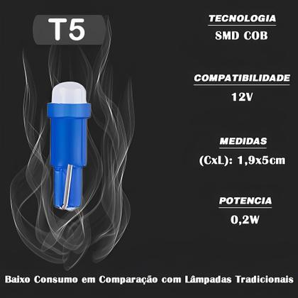 Imagem de Lâmpada T5 Pinguinho Computador de Bordo Peugeot 307 3 Peças