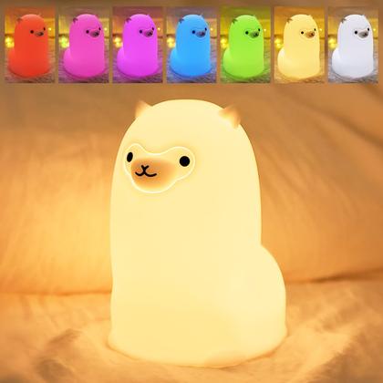 Imagem de Lâmpada Tremdwoto Alpaca Night Light 7 cores Touch Control
