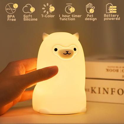 Imagem de Lâmpada Tremdwoto Alpaca Night Light 7 cores Touch Control