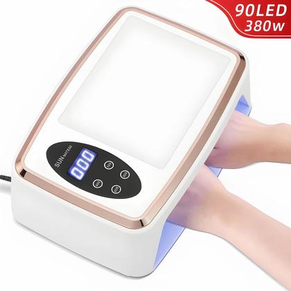 Imagem de Lâmpada UV LED Potente De 90 LEDs Com Sensor De Movimento Para Secagem De Esmalte Em Gel Para Salão