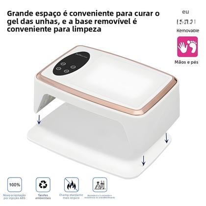 Imagem de Lâmpada UV LED Potente De 90 LEDs Com Sensor De Movimento Para Secagem De Esmalte Em Gel Para Salão