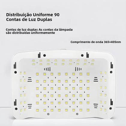 Imagem de Lâmpada UV LED Potente De 90 LEDs Com Sensor De Movimento Para Secagem De Esmalte Em Gel Para Salão