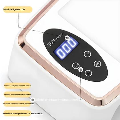 Imagem de Lâmpada UV LED Potente De 90 LEDs Com Sensor De Movimento Para Secagem De Esmalte Em Gel Para Salão