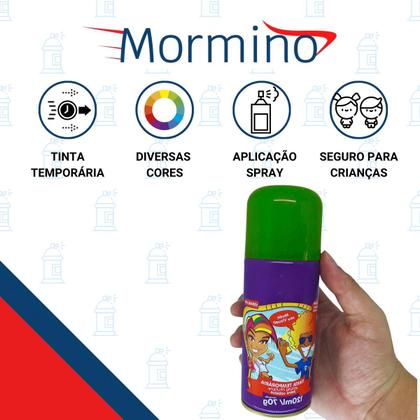 Imagem de Lâmpada UV Luz Negra Com tinta Spray Cabelo Verde Neon