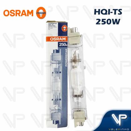 Imagem de Lâmpada vapor metalico duplo contato osram 250w 4200k(branco neutro)fc2 hqi-ts ndl