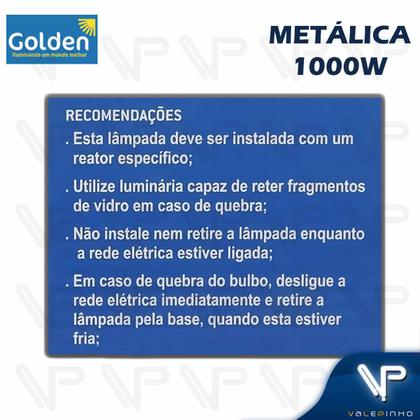 Imagem de Lâmpada vapor metálico tubular 1000w 4000k(branco neutro)e40 