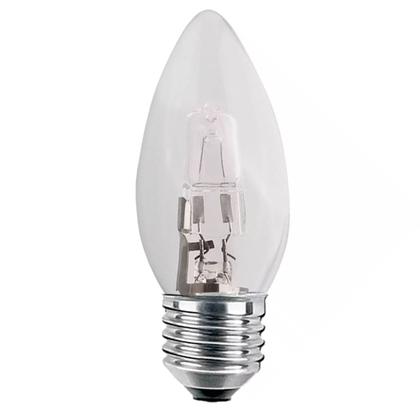 Imagem de Lâmpada Vela Lisa Halogena 28w 220V E27 Clara Dimerizável