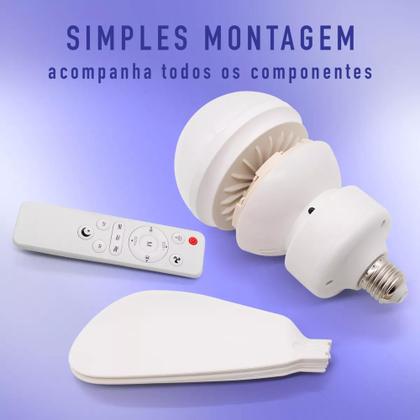 Imagem de Lâmpada Ventilador De Teto E27 Com Led Ajustável Bivolt