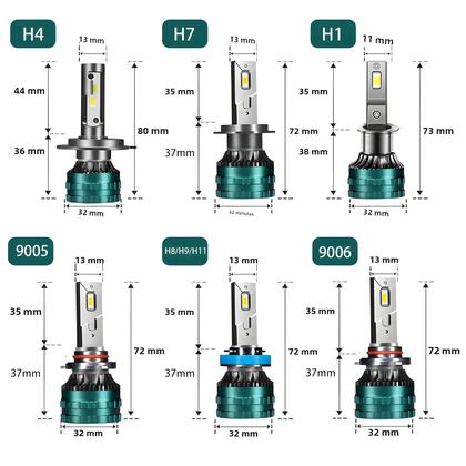 Imagem de Lâmpadas de LED Canbus H4 H7 H8 H9 H11 H1 9005 9006 880 881 H13 9007 H16 para Faróis de Carro