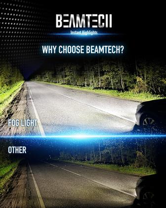 Imagem de Lâmpadas de Neblina BEAMTECH 9012 HIR2 6500K - Xenon White (2 Unidades)