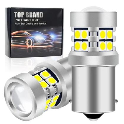 Imagem de Lâmpadas de Sinal de Carro LED 12V 6000K - 2 Peças BA15S P21/5W 1157 BAY15D Canbus