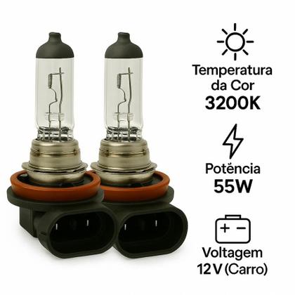 Imagem de Lâmpadas Farol Milha Halógena HB4 3200K Amarelo Original