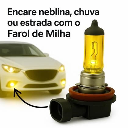 Imagem de Lâmpadas Farol Milha Halógena HB4 3200K Amarelo Original