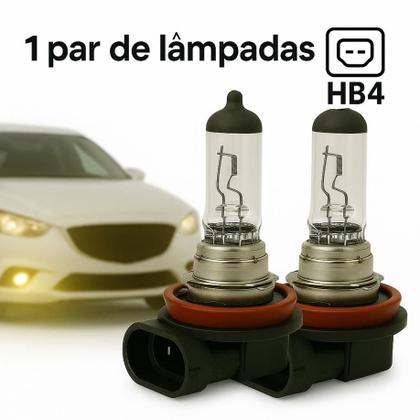 Imagem de Lâmpadas Farol Milha Halógena HB4 3200K Amarelo Original