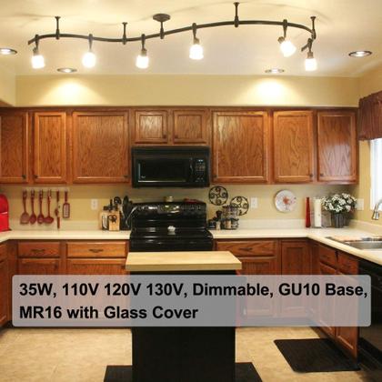 Imagem de Lâmpadas halógenas Vinaco Gu10 35W 120V, pacote com 6 unidades, reguláveis