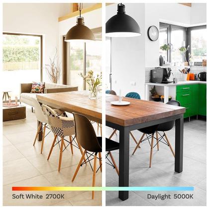 Imagem de Lâmpadas LED Amazon Basics A19 3,5 W (equivalente a 40 W), pacote com 6