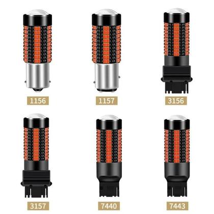 Imagem de Lâmpadas LED de Sinalização Automotiva 1156 BA15S P21W 1157 - DRL, Ré, Freio - 12V/24V