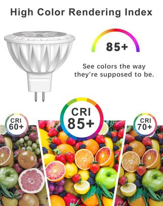 Imagem de Lâmpadas LED GOHDLAMP MR16 5W (50W de halogênio) 2700K, branco quente, pacote com 6