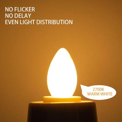 Imagem de Lâmpadas LED Grensk C7 Replacement 0,5 W 2700 K E12, pacote com 25