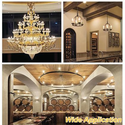 Imagem de Lâmpadas LED H&D Home Interchanges E12 4W 5000K, pacote com 6